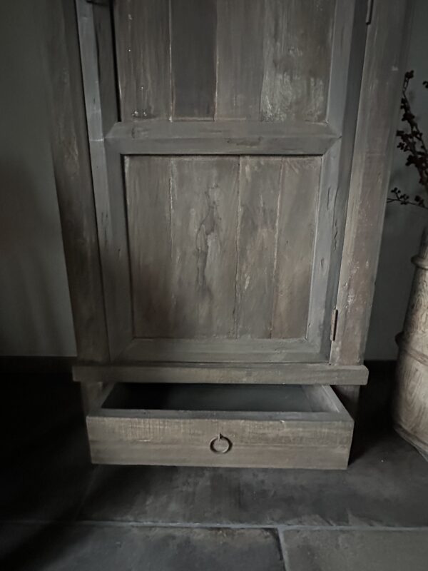 Hoge Kast BARI Met Lade Driftwood - Afbeelding 5