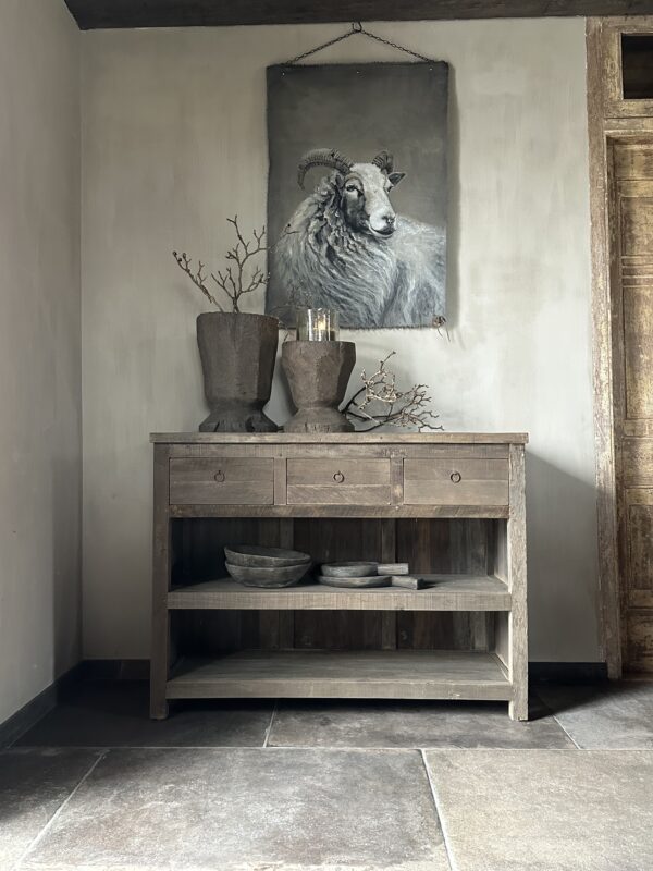 Sidetable KOTA 3-Lades 120 cm Driftwood Collectie - Afbeelding 9