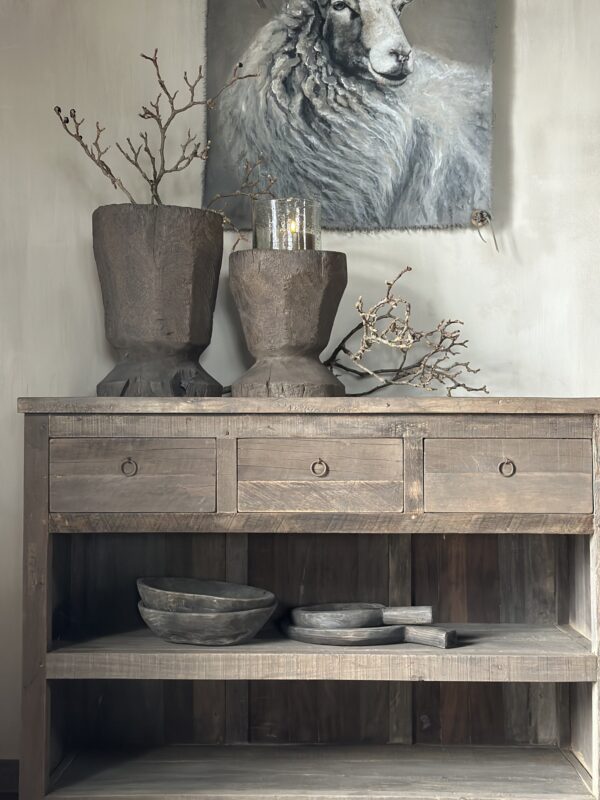 Sidetable KOTA 3-Lades 120 cm Driftwood Collectie - Afbeelding 8