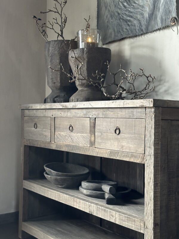 Sidetable KOTA 3-Lades 120 cm Driftwood Collectie - Afbeelding 3