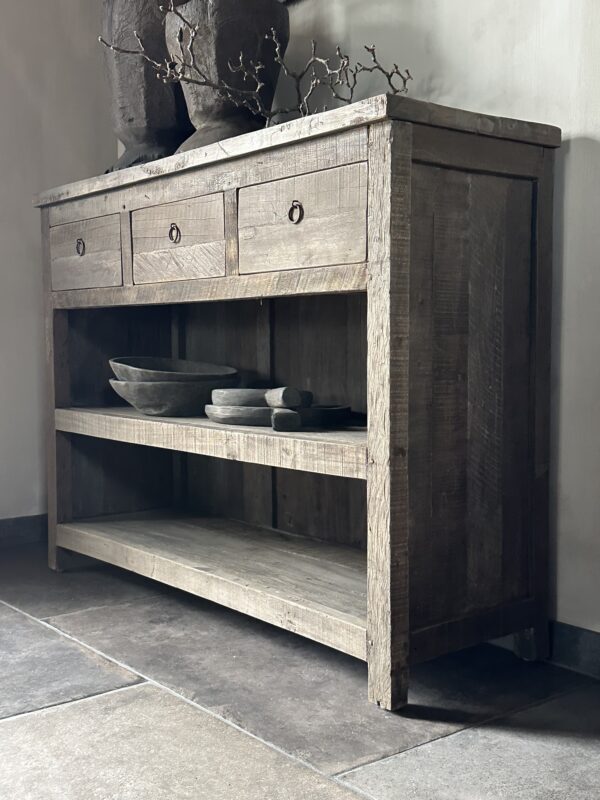 Sidetable KOTA 3-Lades 120 cm Driftwood Collectie - Afbeelding 2