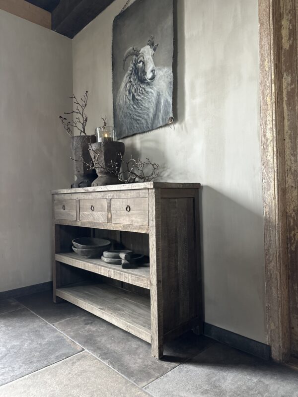 Sidetable KOTA 3-Lades 120 cm Driftwood Collectie - Afbeelding 6