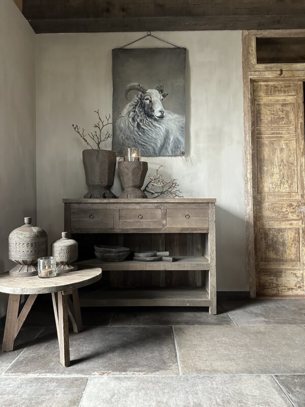 Sidetable KOTA 3-Lades 120 cm Driftwood Collectie - Afbeelding 5