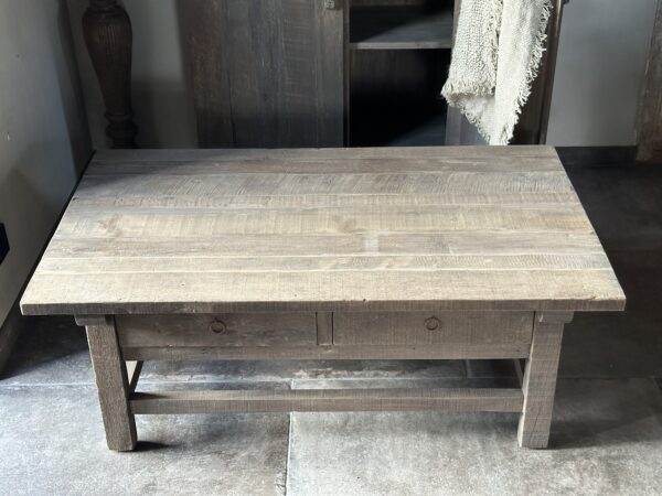 Salontafel JENONG 2-Lades Driftwood 120x70 - Afbeelding 5